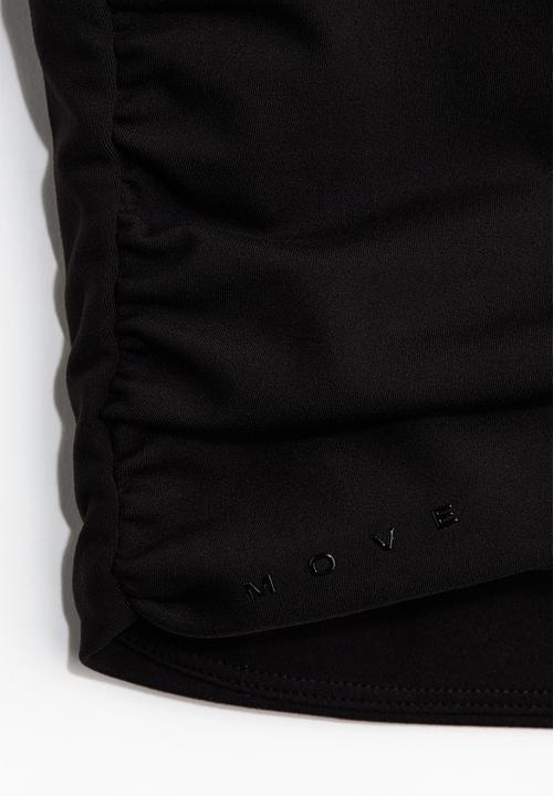 H&M - Twist-detail vest top with softmove - black