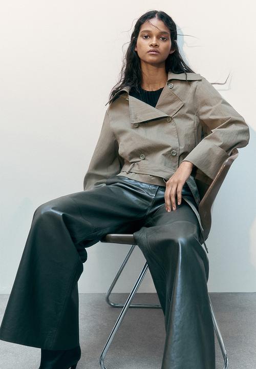 H&M - Trench-look jacket - khaki green