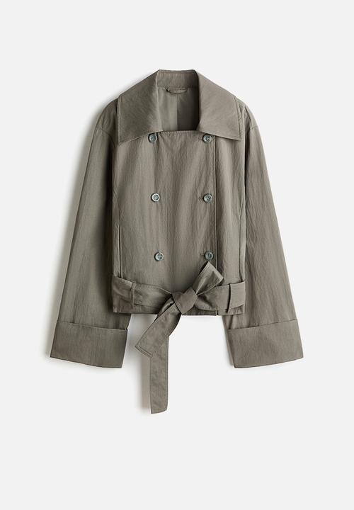 H&M - Trench-look jacket - khaki green