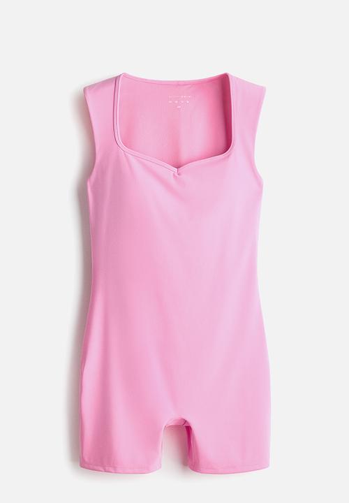 H&M - Sculptmove sports playsuit - pink