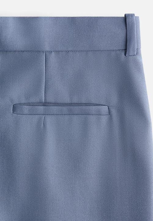 H&M - Tailored twill trousers - dusty blue