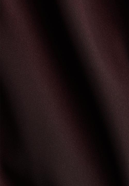 H&M - Scarf-detail dress - dark brown