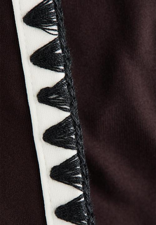 H&M - Padded-cup high-leg swimsuit - dark brown