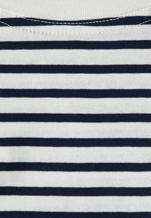 H&M - Mama before & after nursing T-shirt - white/navy blue striped