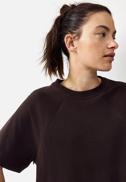 H&M - Mama before & after nursing T-shirt - dark brown