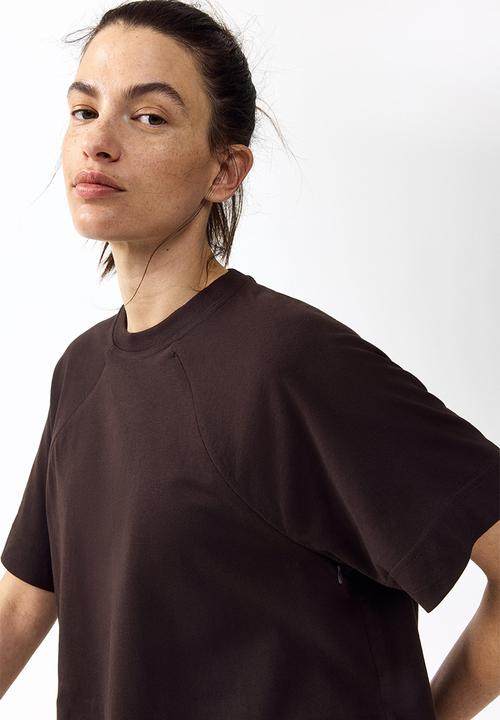 H&M - Mama before & after nursing T-shirt - dark brown