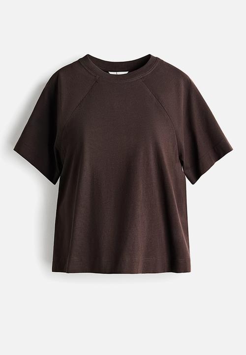 H&M - Mama before & after nursing T-shirt - dark brown