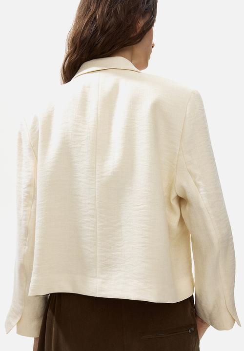 H&M - Short blazer - cream