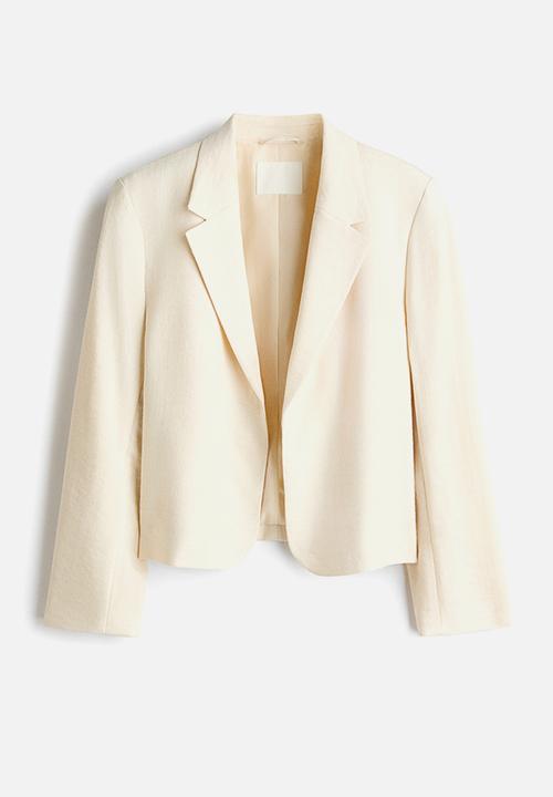 H&M - Short blazer - cream