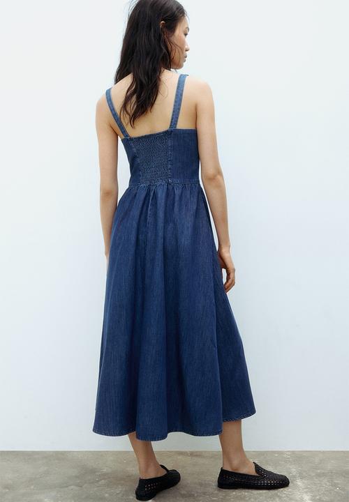 H&M - Denim midi dress - denim blue