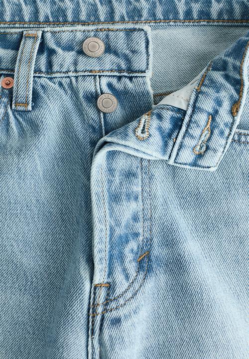 H&M - Straight high waist ankle jeans - light denim blue