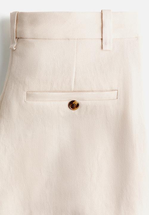 H&M - Tailored trousers - light beige