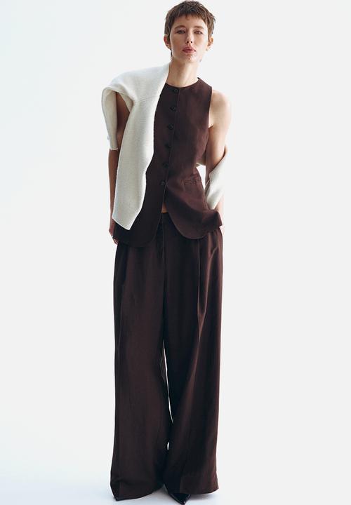 H&M - Long waistcoat - dark brown