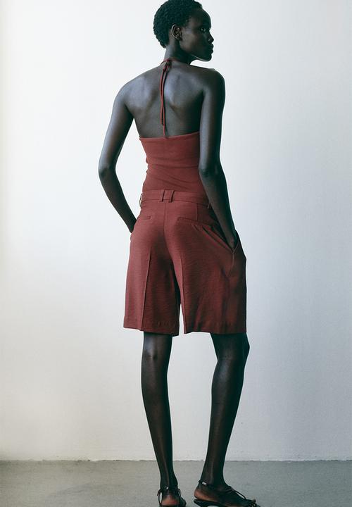 H&M - Bermuda shorts - rust brown