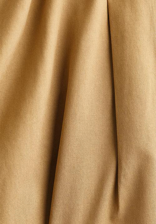 H&M - Flared mini skirt - dark beige