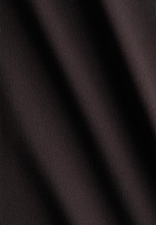 H&M - Fitted microfibre t-shirt - dark brown
