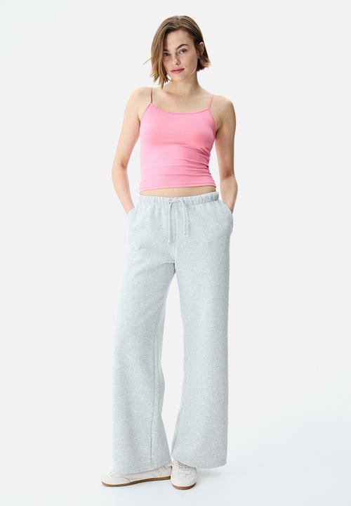 H&M - Jersey strappy top - pink