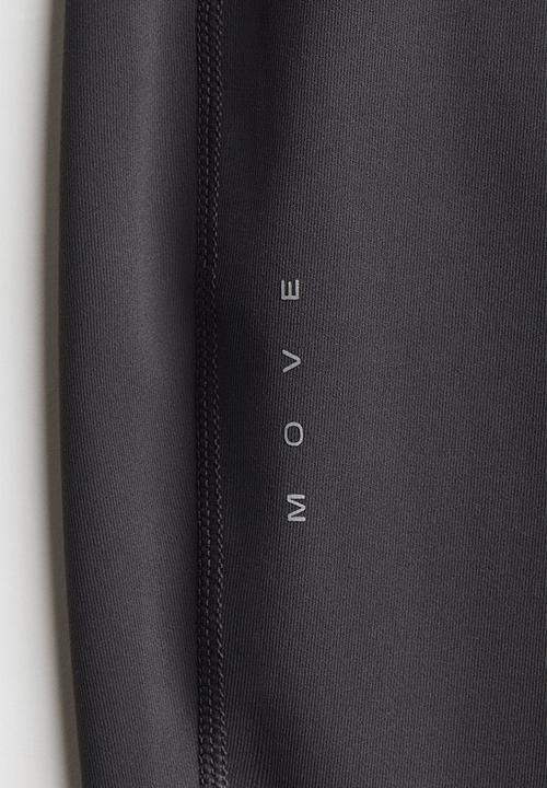 H&M - Running leggings with shapemove?  - dark grey