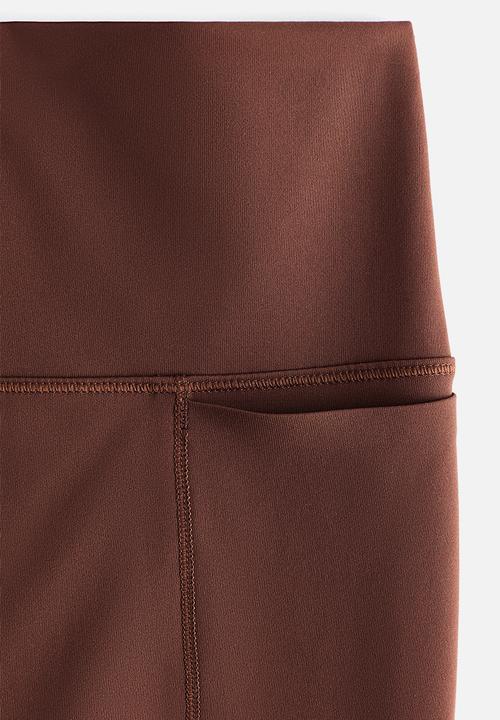H&M - Running leggings with shapemove?  - sepia brown