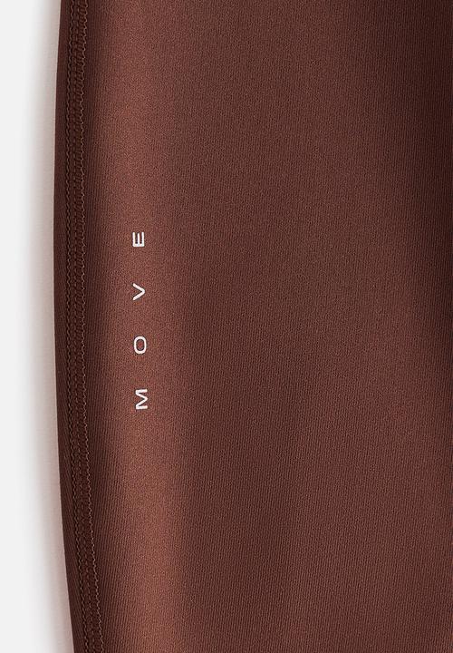 H&M - Running leggings with shapemove?  - sepia brown