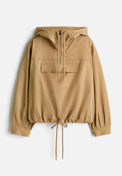 H&M - Twill popover jacket - dark beige