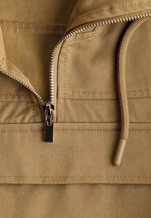 H&M - Twill popover jacket - dark beige