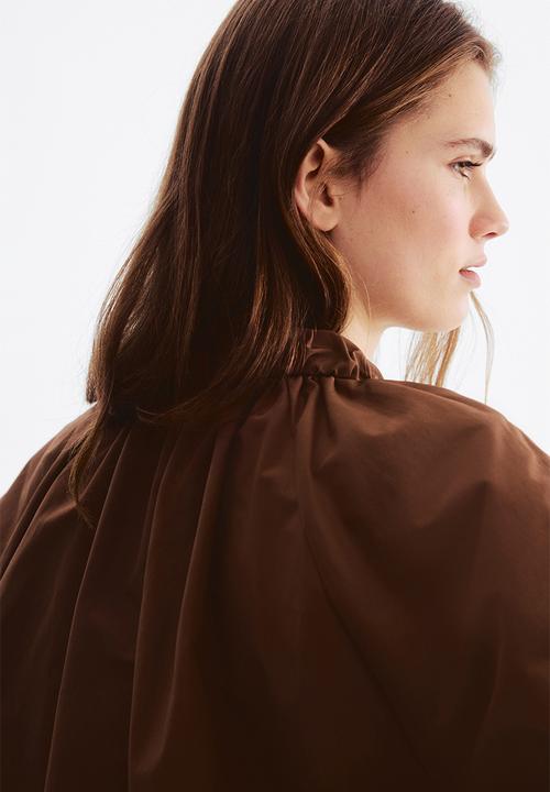 H&M - Gathered bomber jacket - brown