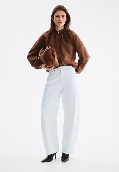 H&M - Gathered bomber jacket - brown