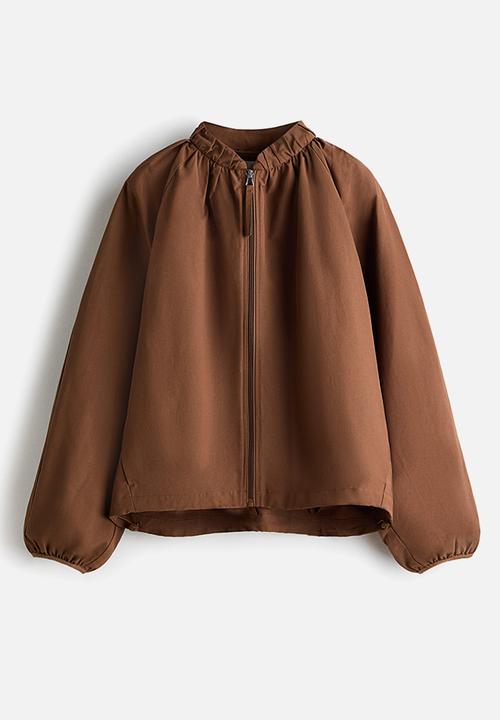 H&M - Gathered bomber jacket - brown