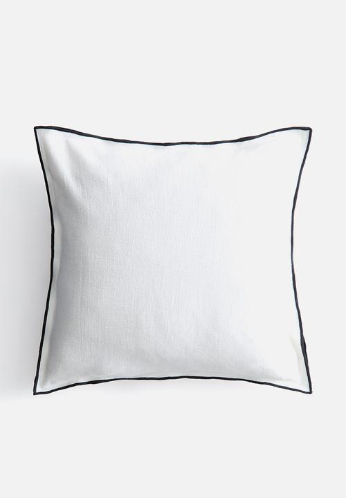H&M - Linen-blend cushion cover - white