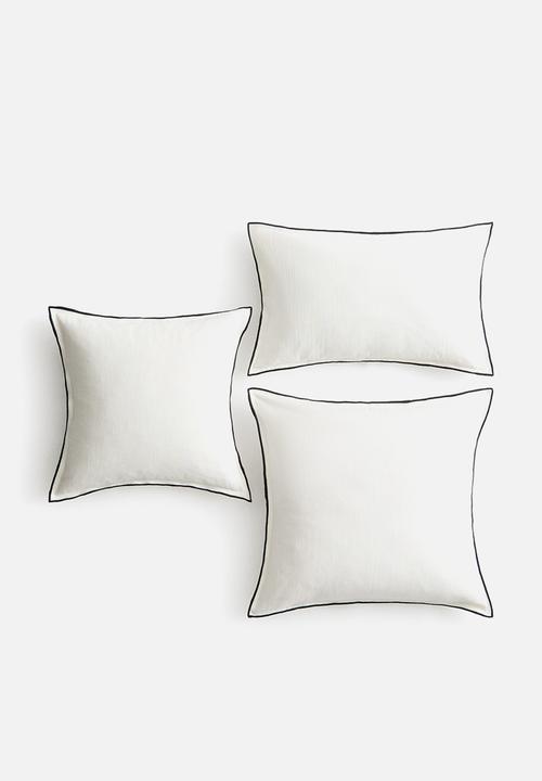 H&M - Linen-blend cushion cover - white
