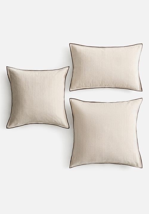 H&M - Linen-blend cushion cover - light beige