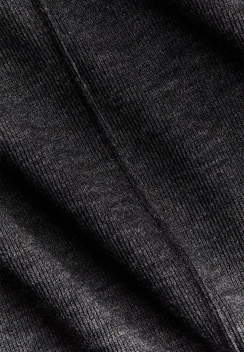 H&M - Long-sleeved top - dark grey marl