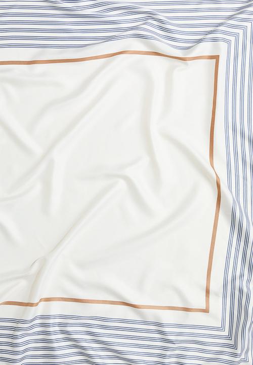 H&M - Patterned scarf - blue/patterned