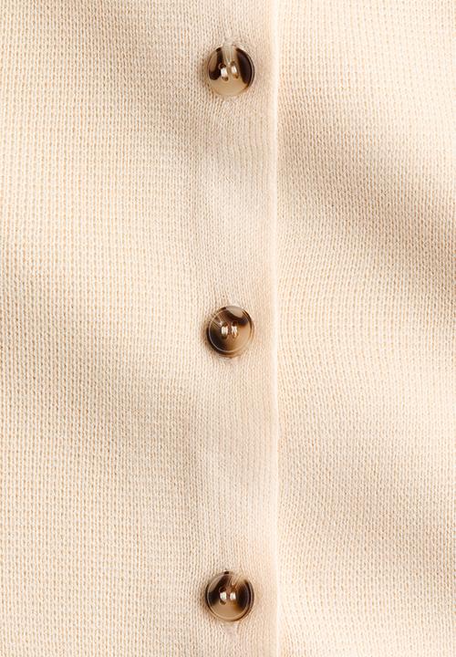 H&M - Off-the-shoulder cardigan - light beige