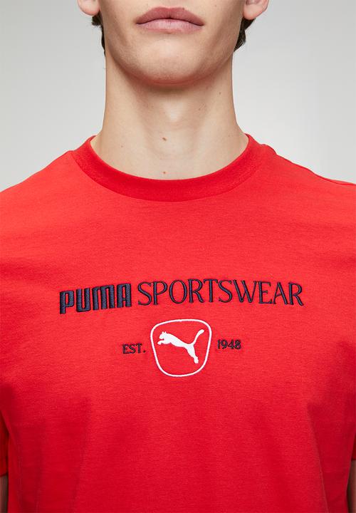 PUMA - PUMA CLASS Graphic TeeFor All Time Red-Red