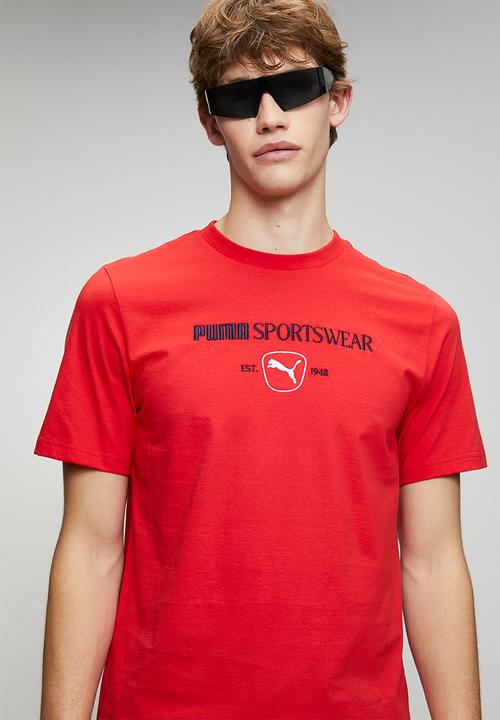 PUMA - PUMA CLASS Graphic TeeFor All Time Red-Red