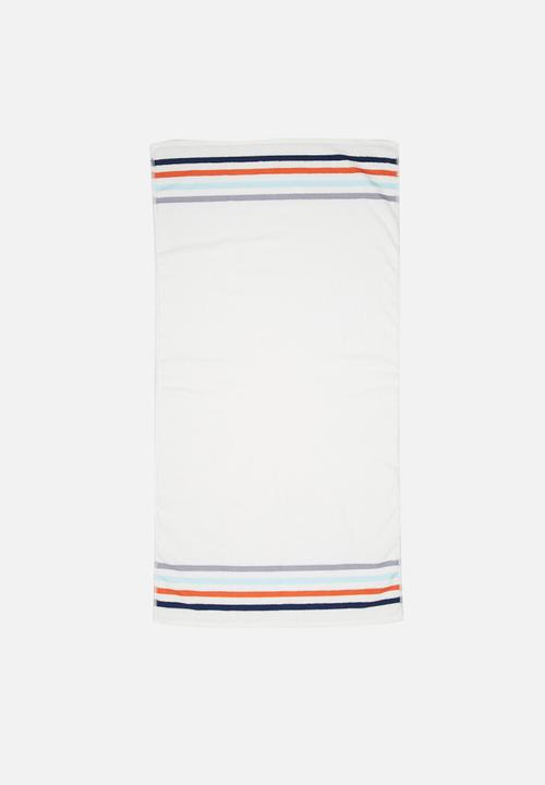 Sixth Floor - Multi stripe bath towel