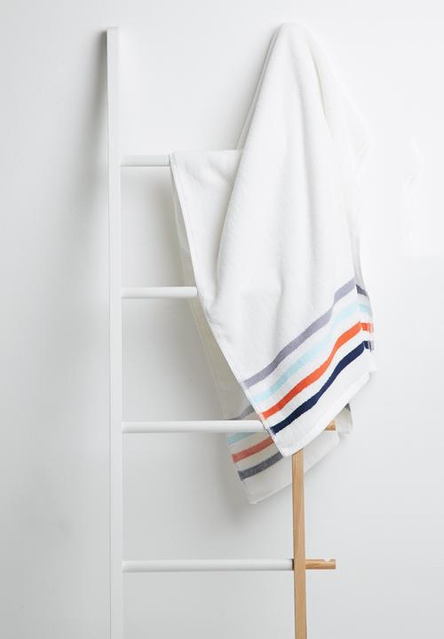 Sixth Floor - Multi stripe bath towel