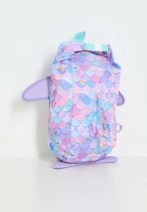 Pop Candy - Mermaid scale pattern 3D fin backpack - multi colour