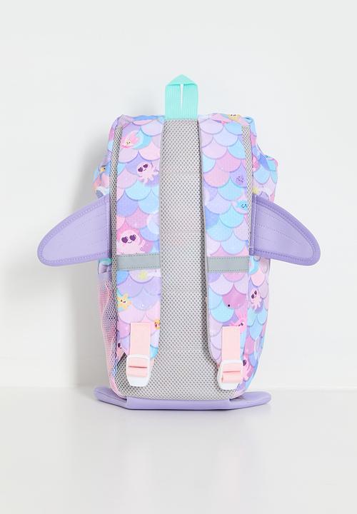 Pop Candy - Mermaid scale pattern 3D fin backpack - multi colour