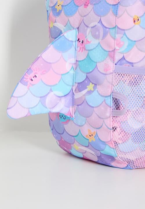 Pop Candy - Mermaid scale pattern 3D fin backpack - multi colour