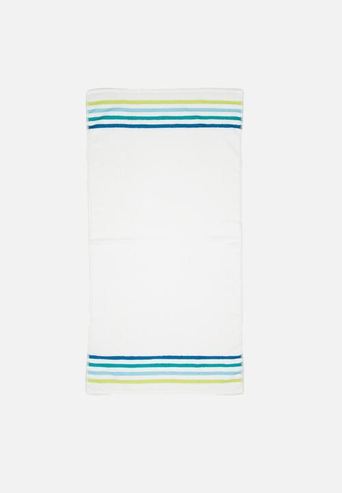 Sixth Floor - Multi stripe bath towel