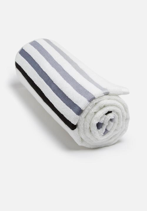 Sixth Floor - Multi stripe bath towel