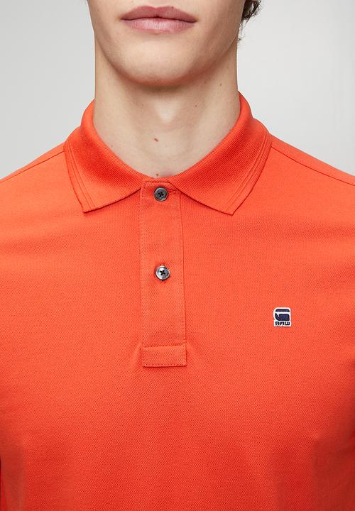 G-STAR - Dunda slim polo s\s-lt antic red