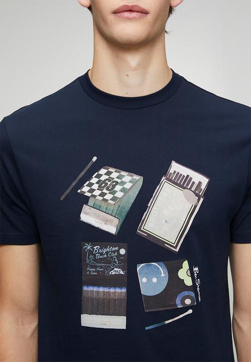 Ben Sherman - Match Box Tee-Navy