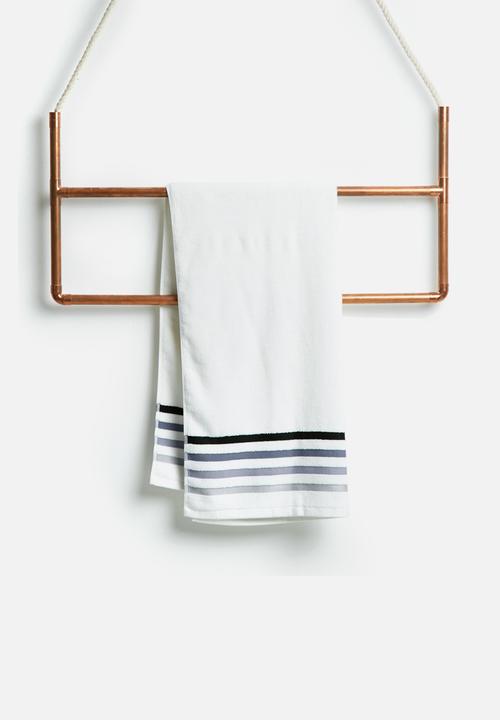 Sixth Floor - Multi stripe bath towel