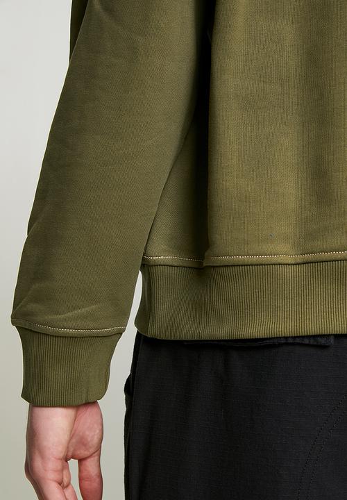 Reebok - Workwear Patch Logo Crew Neck - Olive Stone