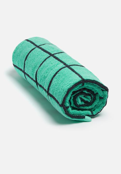 Sixth Floor - Grid bath towel