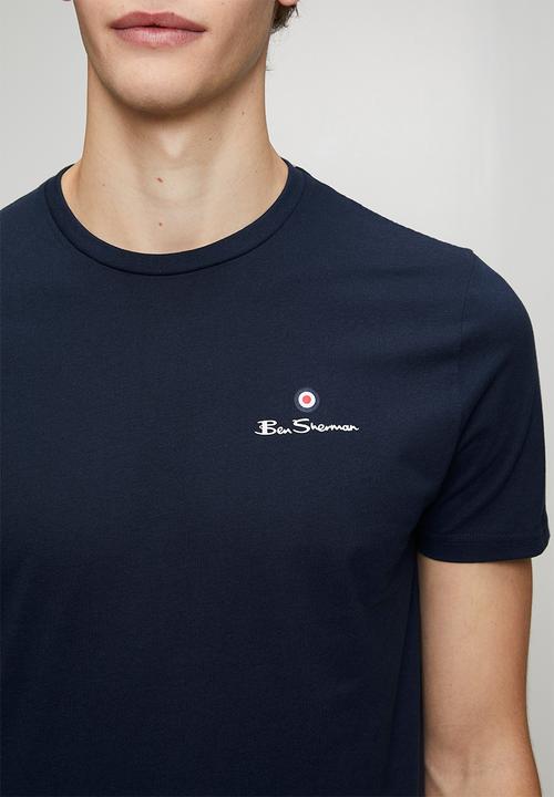 Ben Sherman - Essential Tar Prnt Crew Tee Shirt - Navy